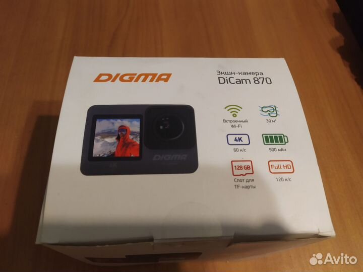 Экшн камера Digma DiCam 870