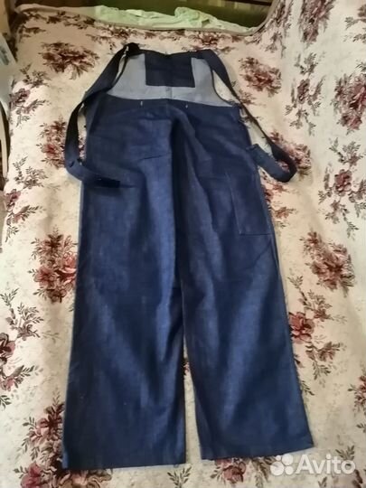 Полукомбинезон джинсовый мужской рабочий