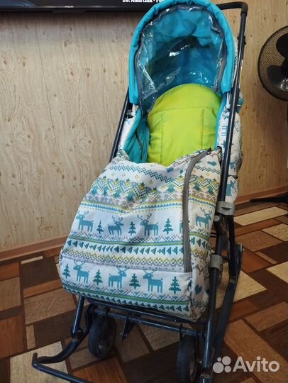 Детские санки коляска