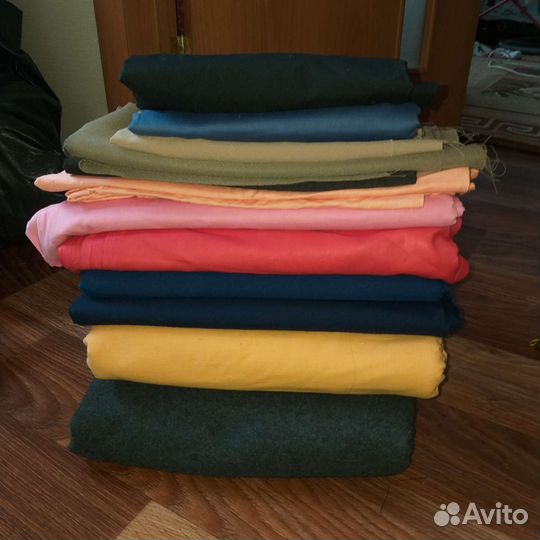 Ткань СССР много однотонная винтаж