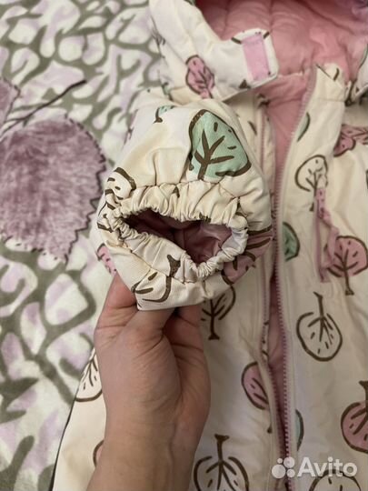 Зимний комбинезон для девочки 86