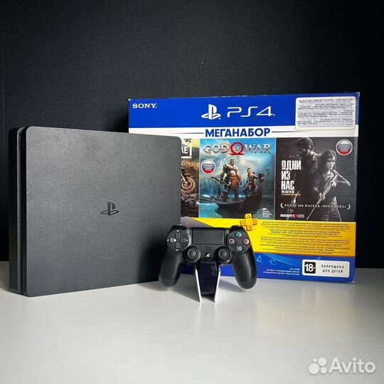 Sony PS4 PlayStation 4 Slim 1TB + Топ Игры