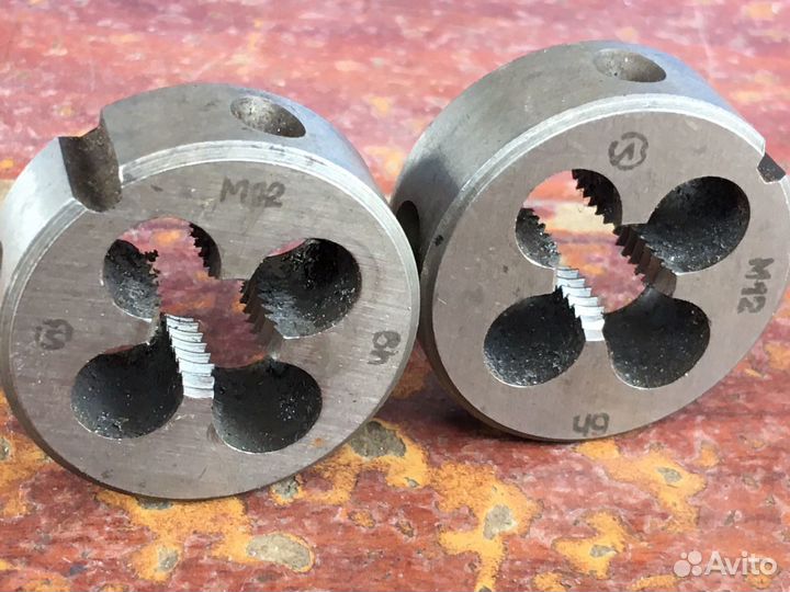 Плашки СССР М12 шаг 1,75