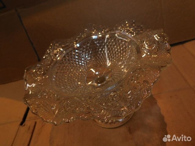 Антикварная.красивая вазочка-креманка ри,Мальцевск