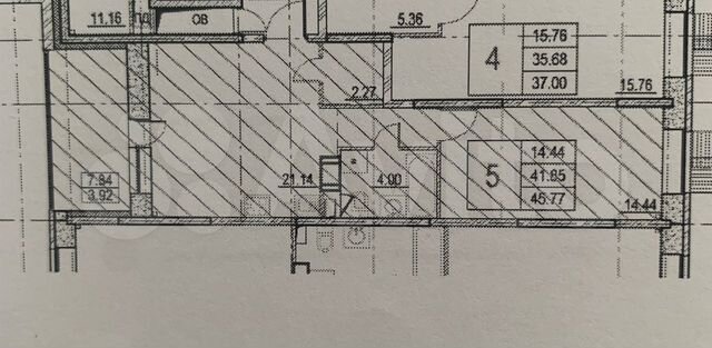 2-к. квартира, 49,4 м², 8/17 эт.