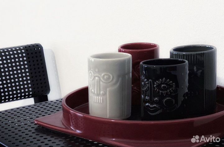 Набор декоративных кружек на подносе - IKEA