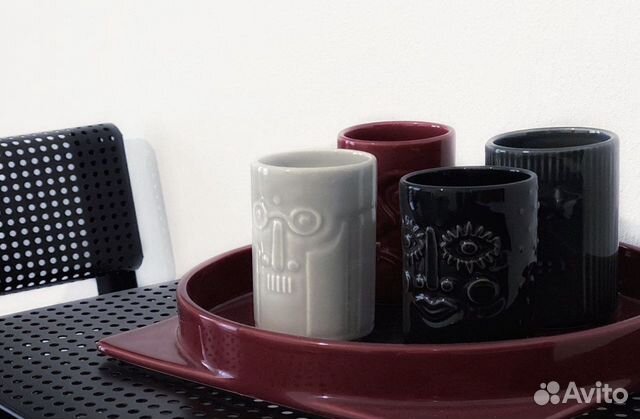 Набор декоративных кружек на подносе - IKEA