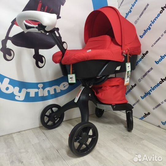 Коляска Dsland 2в1 красная