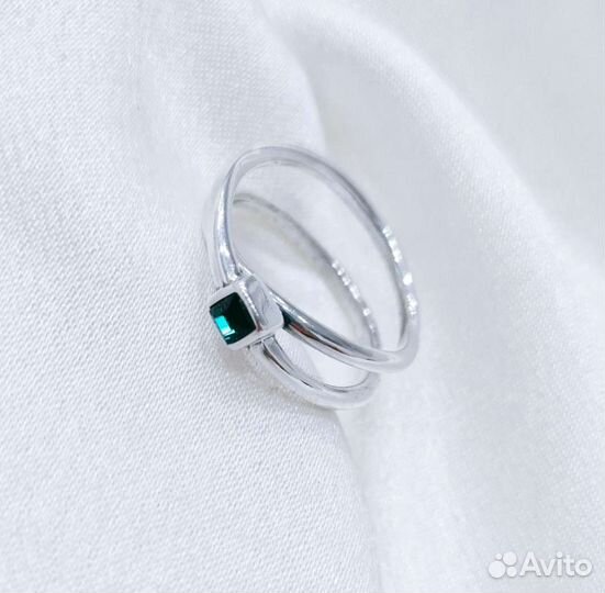 Серьги, колечко Jenavi с кристаллами Swarovski