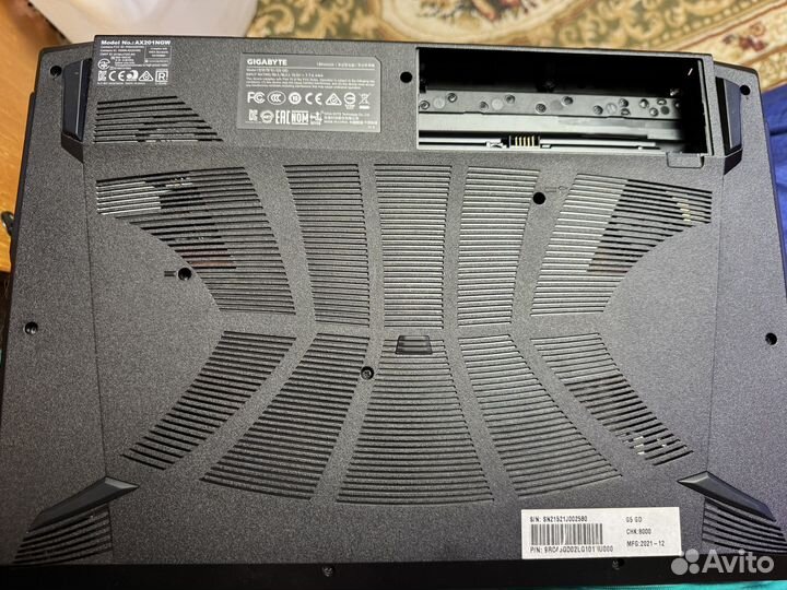 Продам игровой ноутбук gigabyte G5 GD RTX 3050