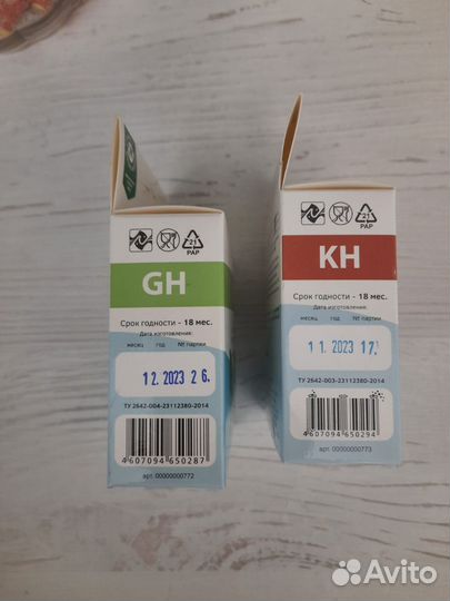 Тесты для аквариума KH и GH