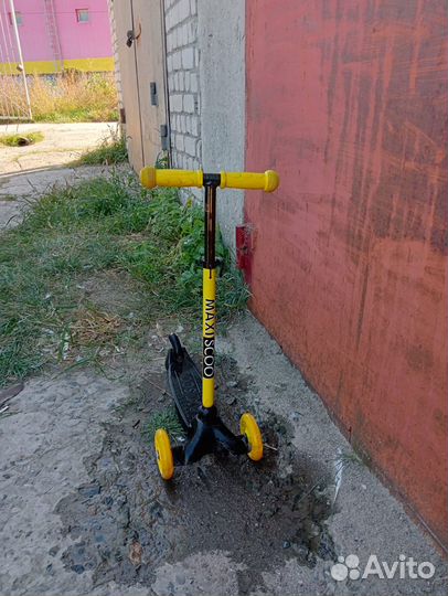 Самокат детский трехколесный бу