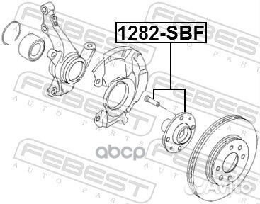 Ступица колеса перед прав/лев 1282SBF Febest