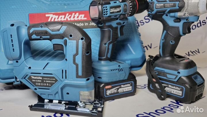 Набор аккумуляторного инструмента Makita 3в1