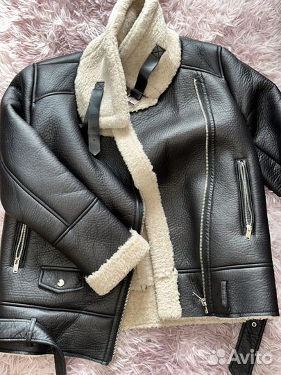 Дубленка авиатор женская