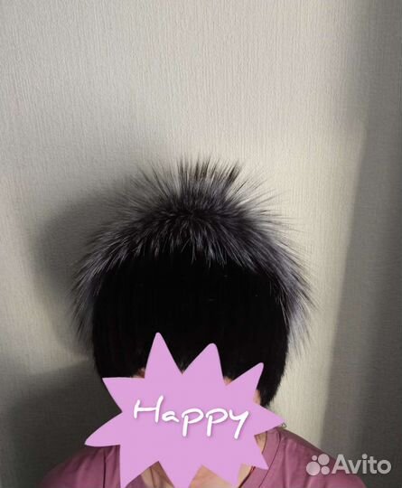 Шапка из песца новая
