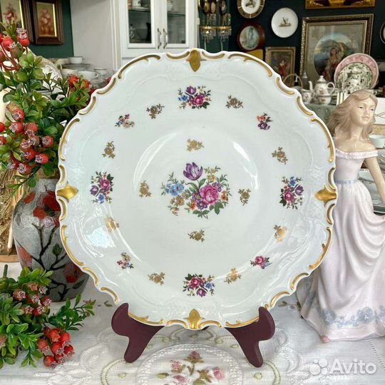 Блюдо столовое Reichenbach Мейсенский букет
