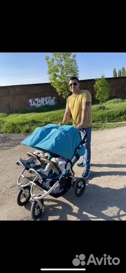 Коляска 2 в 1 для двойни или погодок