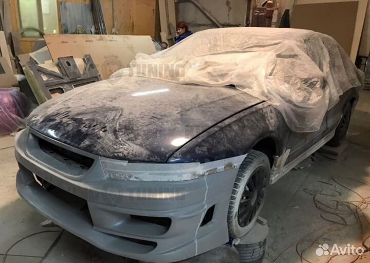 Бампер передний Cyber для Mitsubishi Galant 8 (Аме