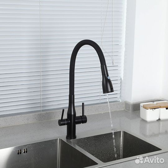 Смеситель с гибким изливом Gappo G4399-66