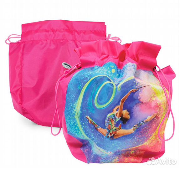 Чехол для мяча, розовый/голубой 307-034