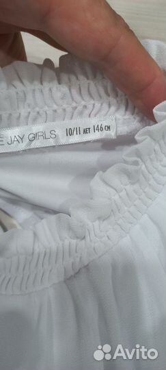 Блузка школьная белая 146 рост