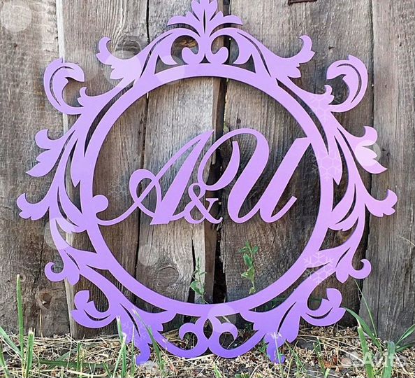 Монограмма на свадьбу / свадебный герб