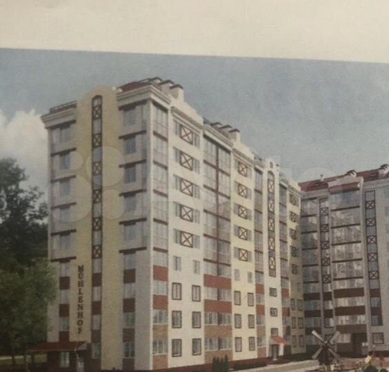 2-к. квартира, 52 м², 6/9 эт.