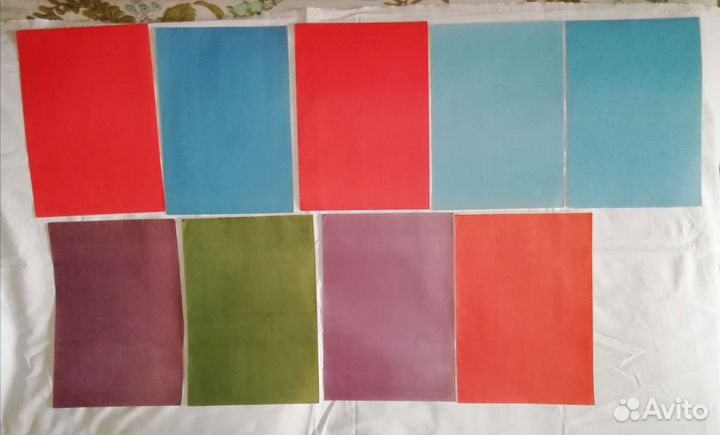 Цветная бумага времен СССР много