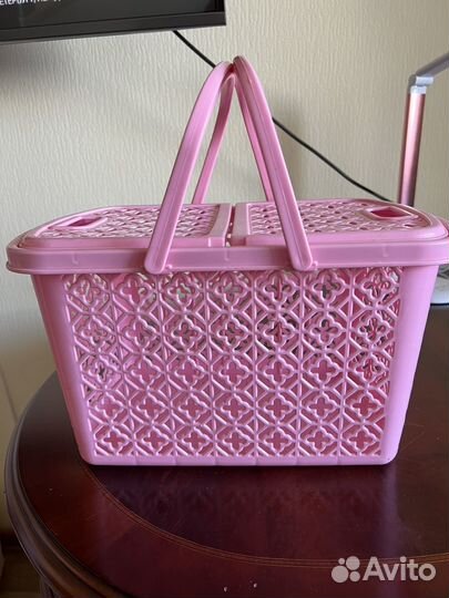 Корзина для хранения с ручками 25х40х21