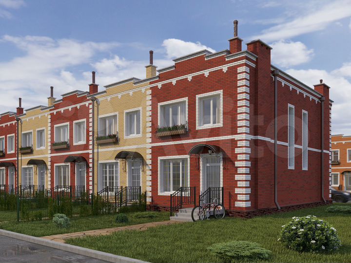 Таунхаус 53,3 м² на участке 1 сот.