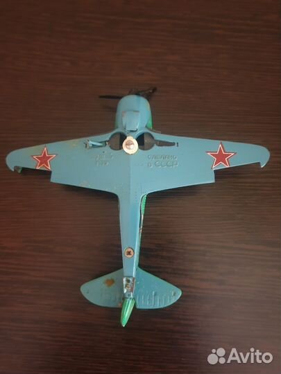 Модель самолет. СССР. Металлический