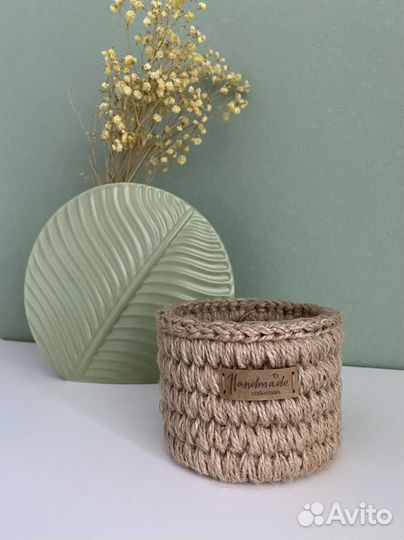 Корзина из джута
