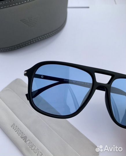 Очки emporio armani aviator авиаторы синие