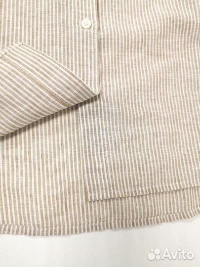 Новая женская рубашка J Crew S (44) лён/хлопок