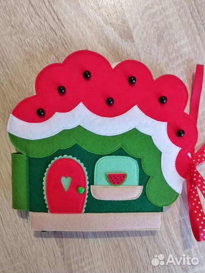 Книга из фетра Кукольный домик Арбузик