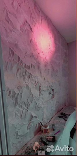 Стеновые гипсовые панели Скала 3D По Низу Рынка