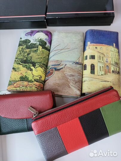 Кожаные кошельки