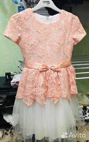 Платье для девочки размер 122,128