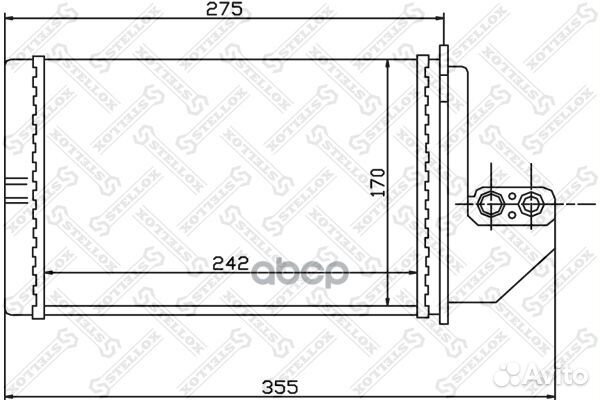 1035138SX радиатор печки BMW E36 1.63.0 9099 1