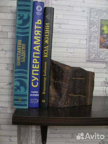 Окаменелое дерево (книгодержатель, пресс-папье)