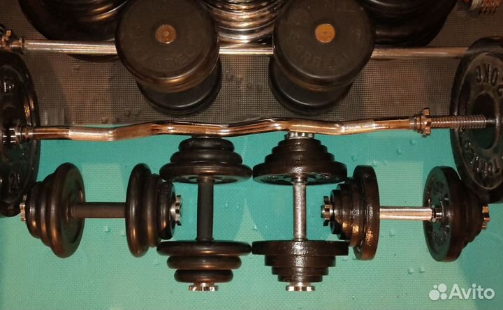 Гантели разборные, грифы, диски