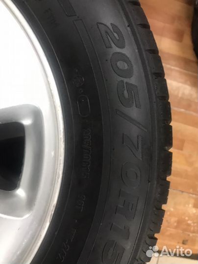 Колёса R15 5x100 с резиной Kama R15 205/70