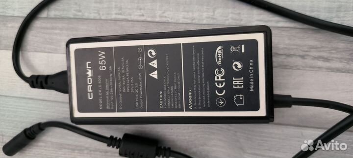 Блок питания crown micro cmlc-6006 универсальный