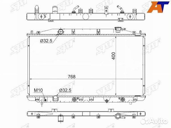 Радиатор honda accord, honda accord CU# 08, honda accord CU# 08-13, honda accord wagon