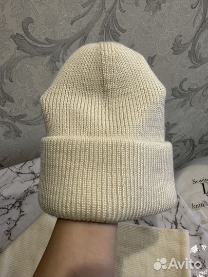 Комплект шарф и шапка зимний женский