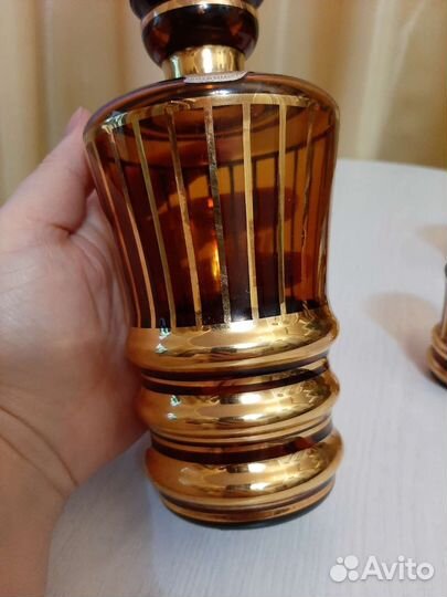 Графин.Чехословакия Богемское стекло