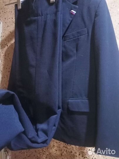 Школьный костюм для мальчика 146 синий