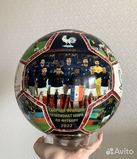 Мяч футбольный сувенирный #5 с автографом Мбаппе