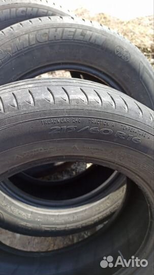 Шины 215 60 16 летние бу michelin